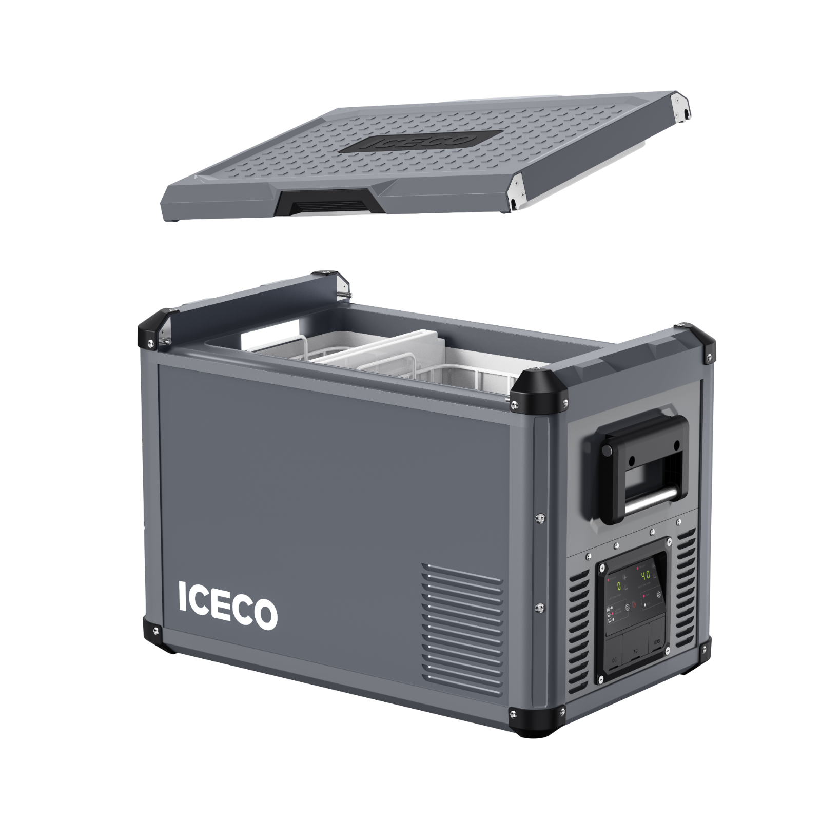 VL45ProD Dual Zone Portable Freezer - Gray | ICECO - We The Collective