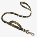 Black Rover Tactical Leash by The Wild Paw, durable nylon leash with metal clasp for secure dog walking.