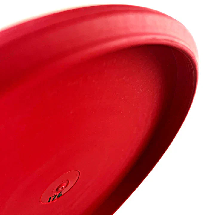 Lightning Golf Discs Lightning Sure Grip #2 Upshot Putter golf disc with textured grip and bright white surface for accurate putting.