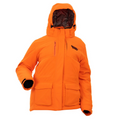 Kylie 5.0 Blaze Jacket by DSG Outerwear, featuring a sleek black design with front zipper and hood for outdoor wear.