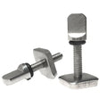 Vamo Life stainless steel fin key screw for fins, tool-free design, durable metal construction, suitable for surfboard fins.