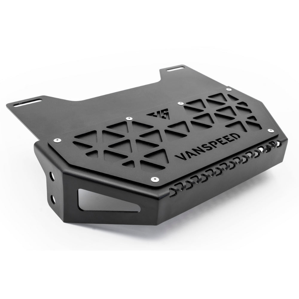 Sprinter Defender Mini Rear Step by The Van Mart, showcasing sturdy design for easy access to van cargo area.