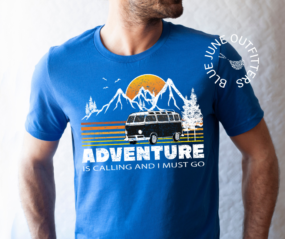 Adventure Is Calling | Van Life Camping Tee - OVERLANDERS Outfitter