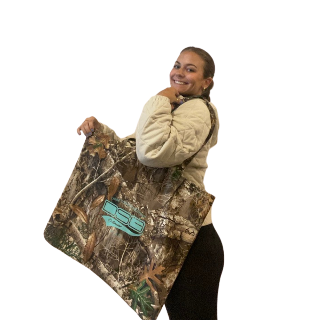 DSG OUTERWEAR tote bag with sturdy handles and spacious interior, featuring a stylish design perfect for everyday use