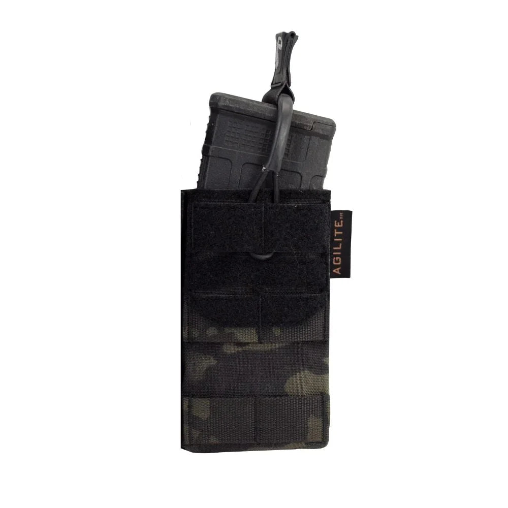 HCC Tactical AG1 5.56 single mag pouch with durable nylon construction and secure retention for rifle magazines.