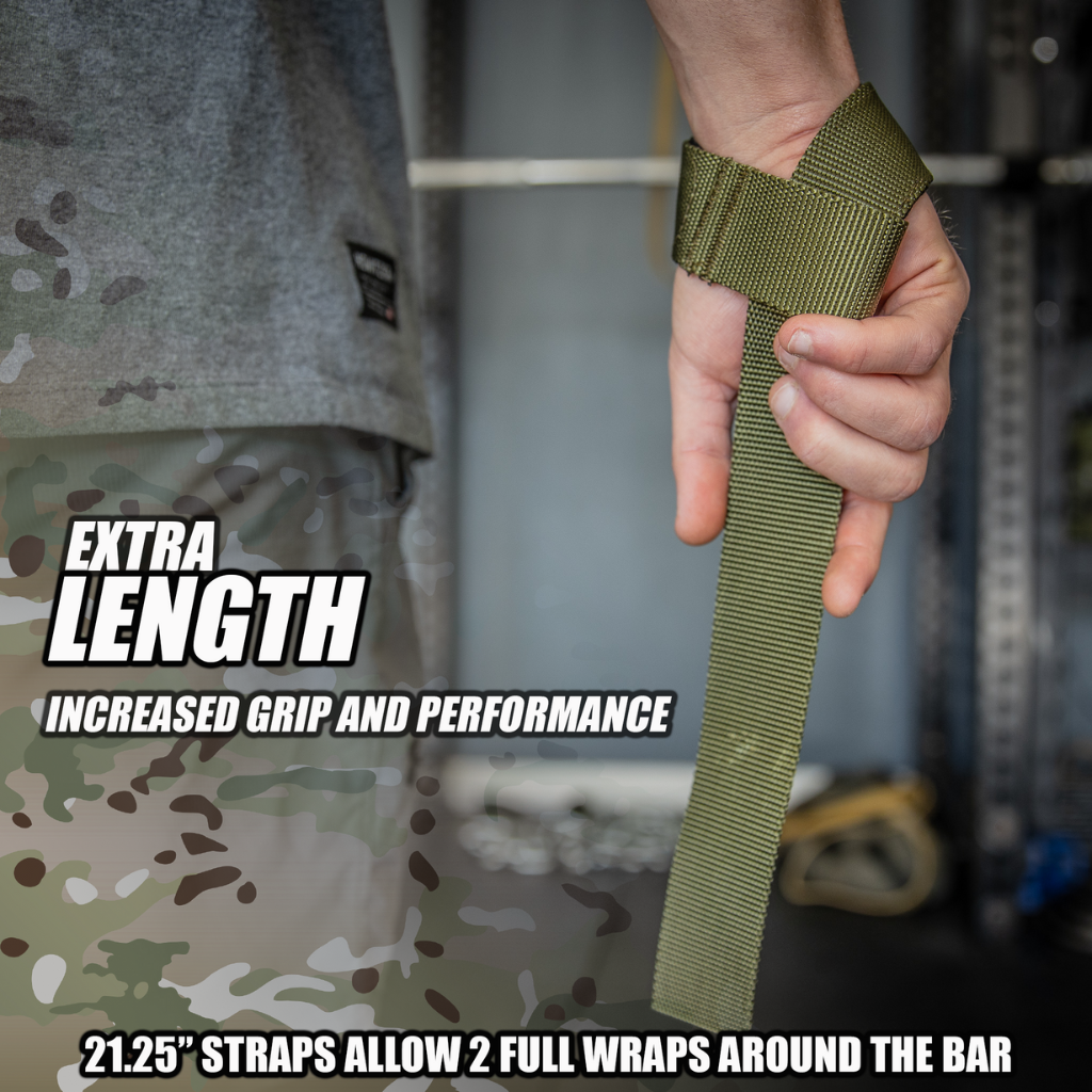 Iron Infidel lifting straps for weightlifting and strength training, shown in black with adjustable wraps and reinforced stitching.