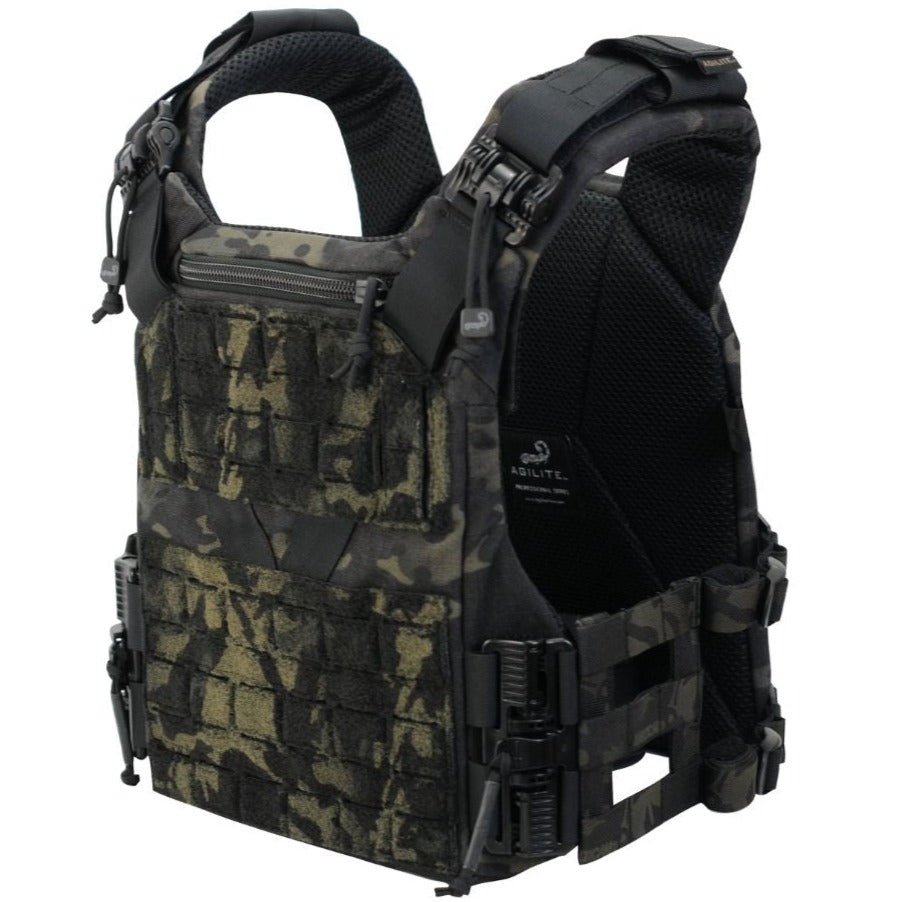 HCC Tactical K19 Plate Carrier Gen 3 in black, showcasing adjustable straps and multiple attachment points for tactical gear.