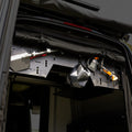 Canyon Adventure Vans CAV branded upper gear panel for Revel models 2021-2024, mounted inside vehicle interior.