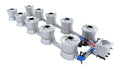 Green Vista Living Alien Hydroponics V-System 10 Pot 2 Row Kit for indoor hydroponic plant growth