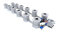 Green Vista Living Alien Hydroponics V-System 12 pot 2-row kit for efficient indoor hydroponic gardening setup.