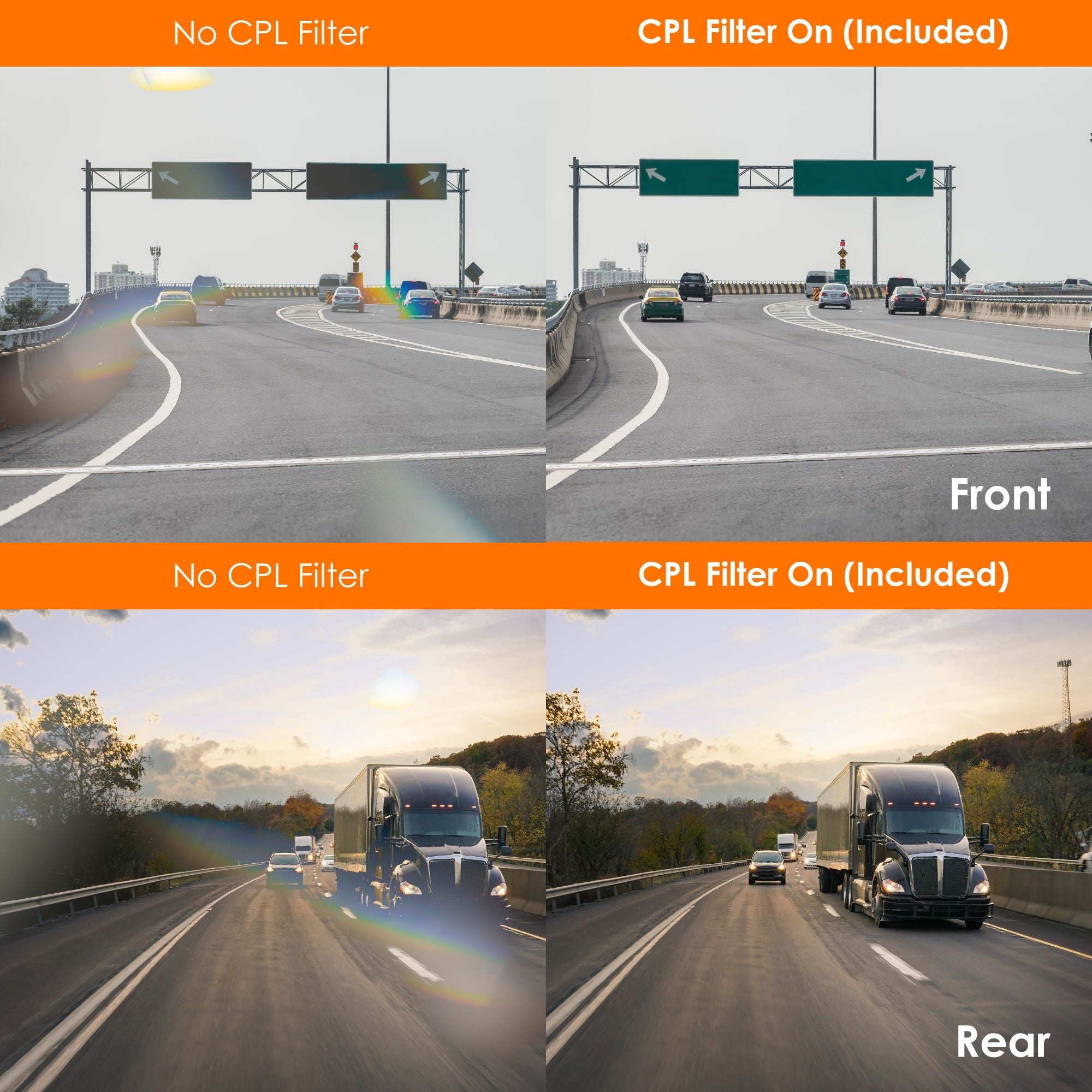 Rexing V1P SE 4K dual channel dash cam with GPS and Wi-Fi, showcasing compact design and bonus CPL filters.
