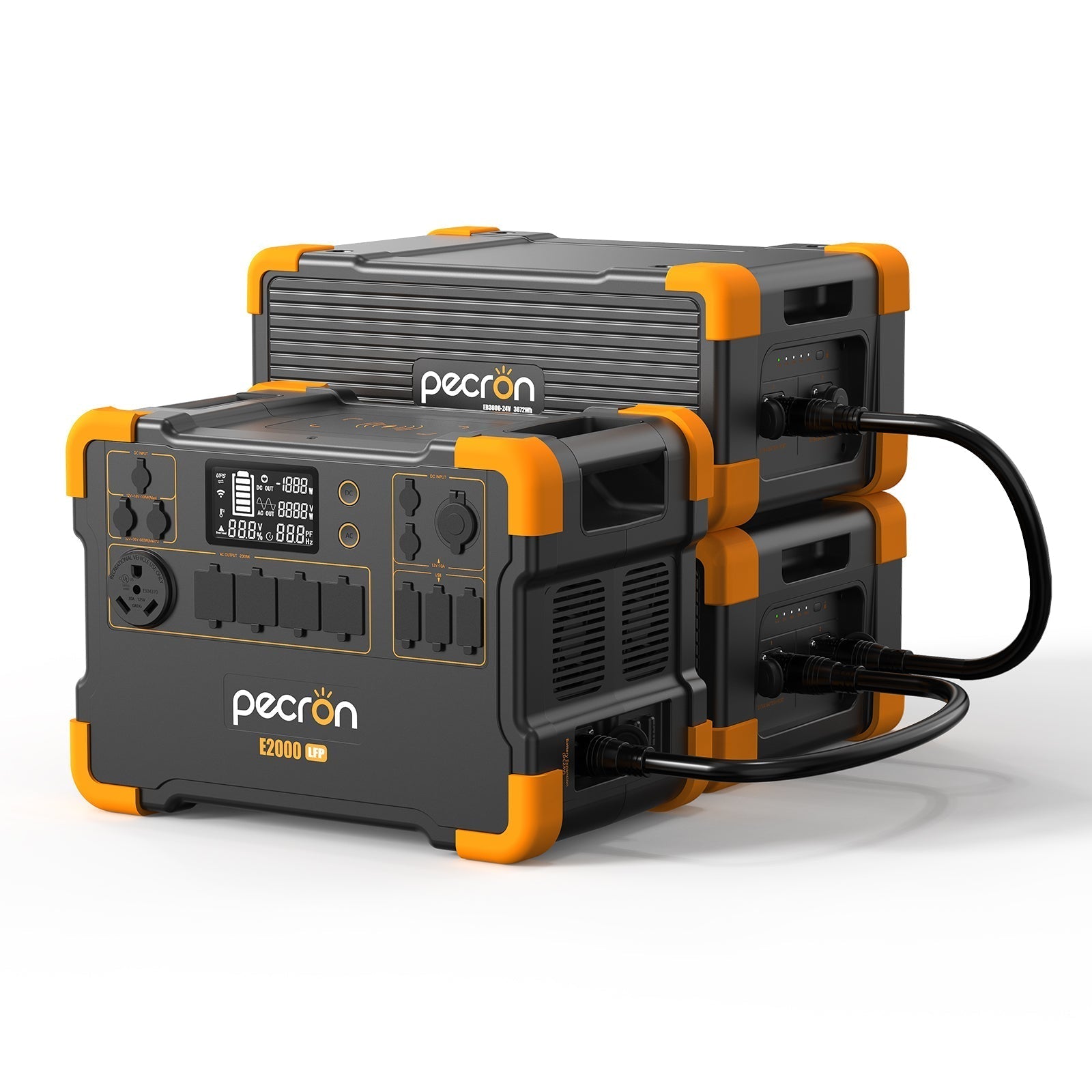 PECRON EB3000-24V Expansion Battery 3072Wh for E2000LFP ONLY - We The Collective