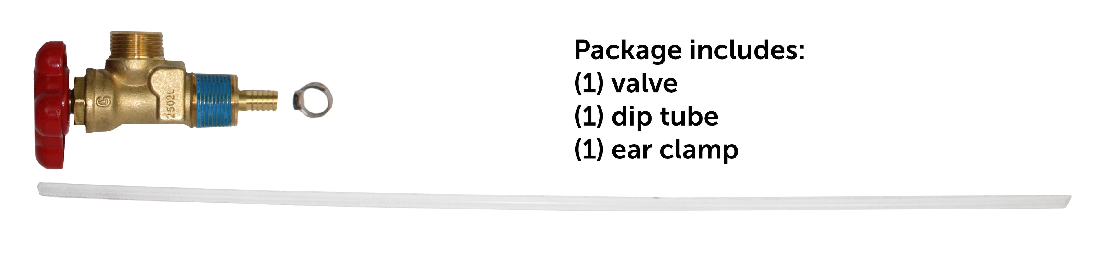 Flame King propane refrigerant tank liquid valve for 239lb and 420lb tanks, propane accessories, durable metal construction