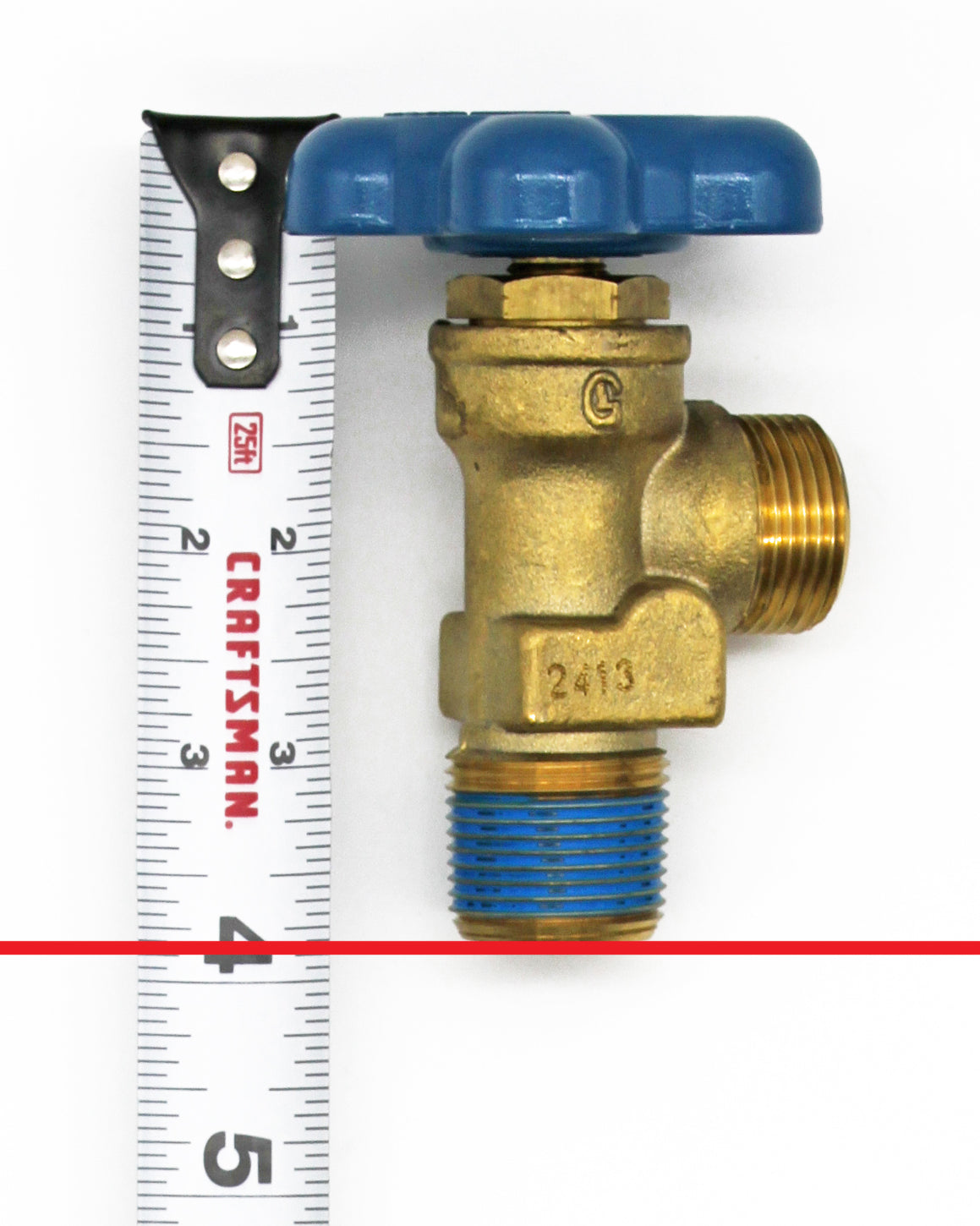 Flame King propane refrigerant tank vapor valve for 239lb and 420lb tanks, propane accessories by Flame King Products.