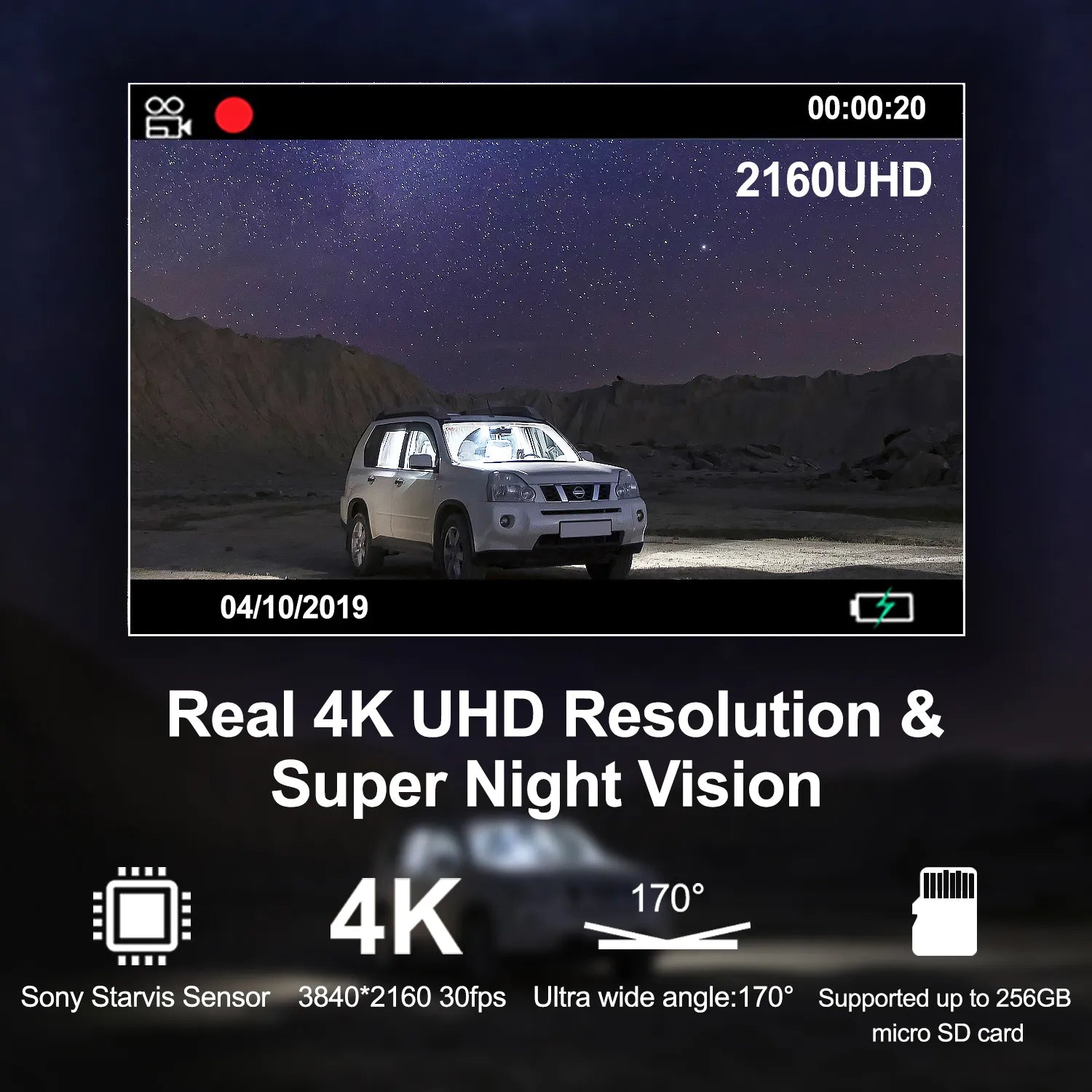 Rexing V5 Bundle Dash Cam 3-Channel Premium 4K with Wi-Fi and GPS - We The Collective