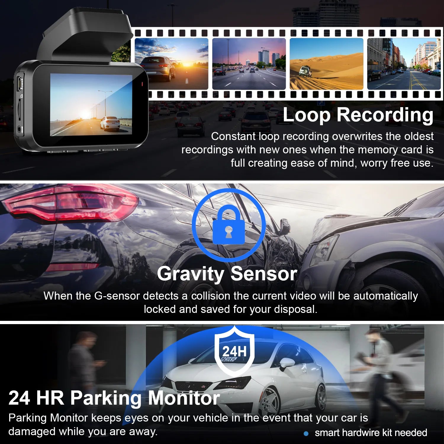 Rexing V5 Bundle Dash Cam 3-Channel Premium 4K with Wi-Fi and GPS - We The Collective