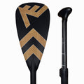 Vamo Life bamboo adjustable paddle with carbon-fiber and ABS edge for stand-up paddleboarding on water.