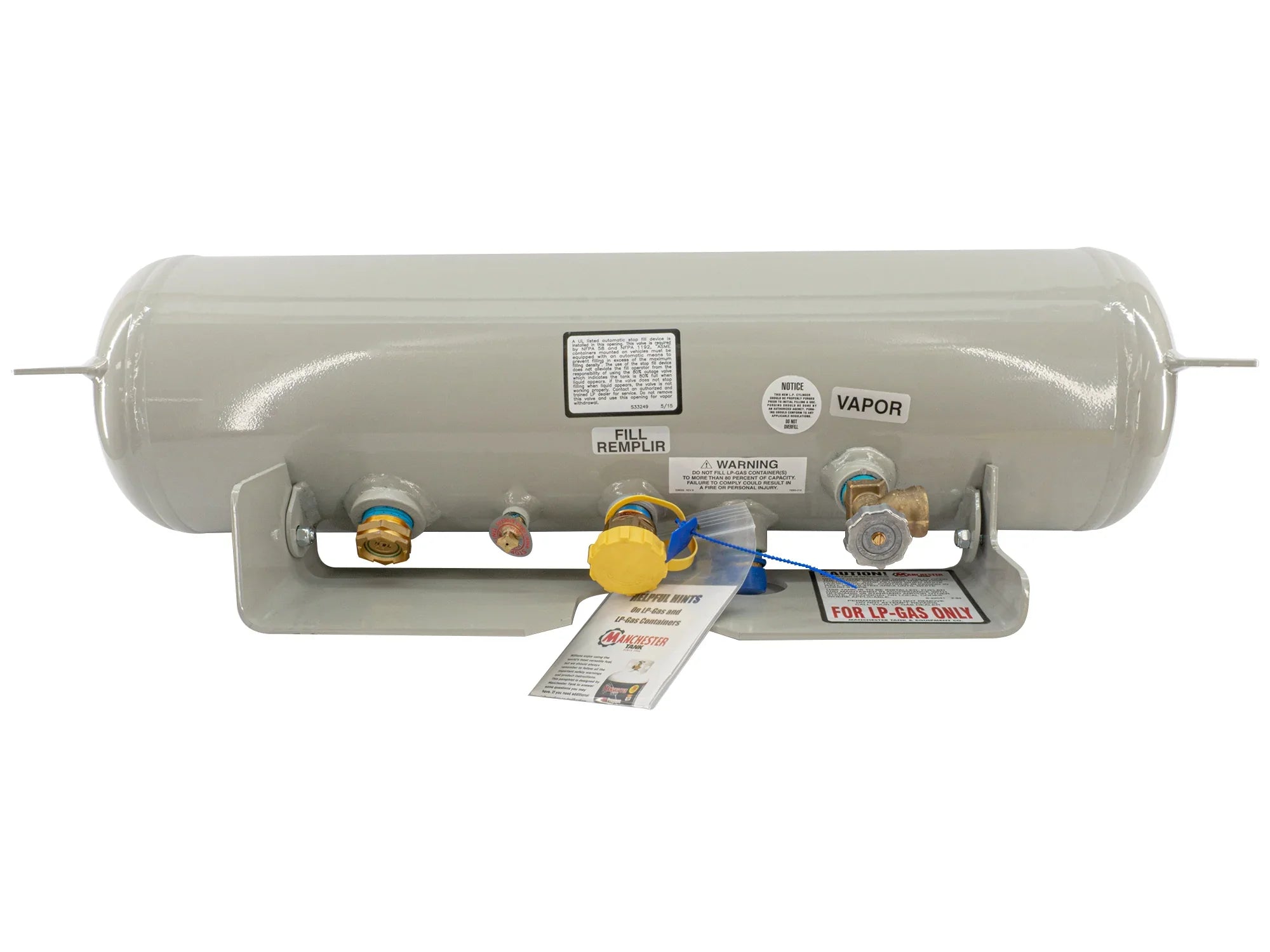Larger Capacity LP Tank w/Level Indicator