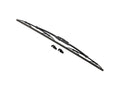 GoWesty 18-inch windshield wiper blade for Vanagon, shown out of box with rubber and metal frame components visible.