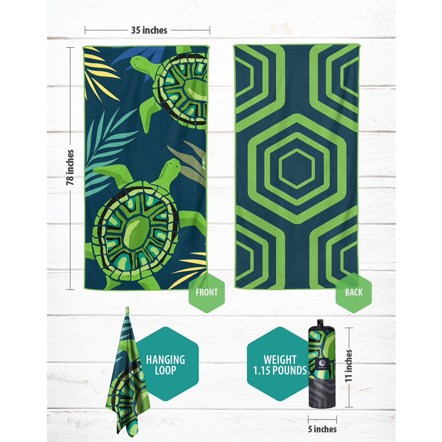 Microfiber Beach Towel - We The Collective