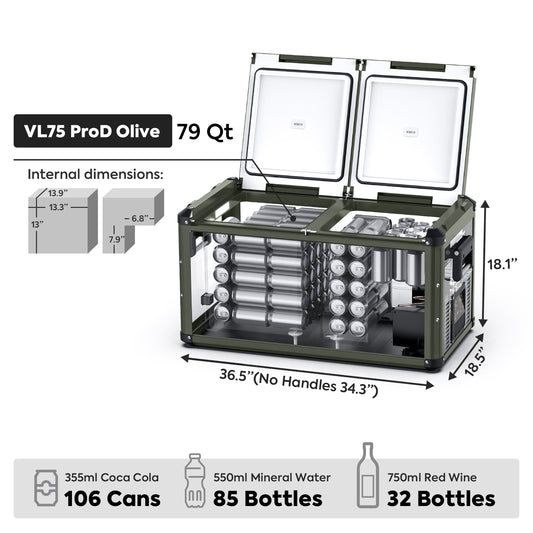 VL75ProD 12V Heavy Duty Fridge Freezer | ICECO | 75 LT - We The Collective
