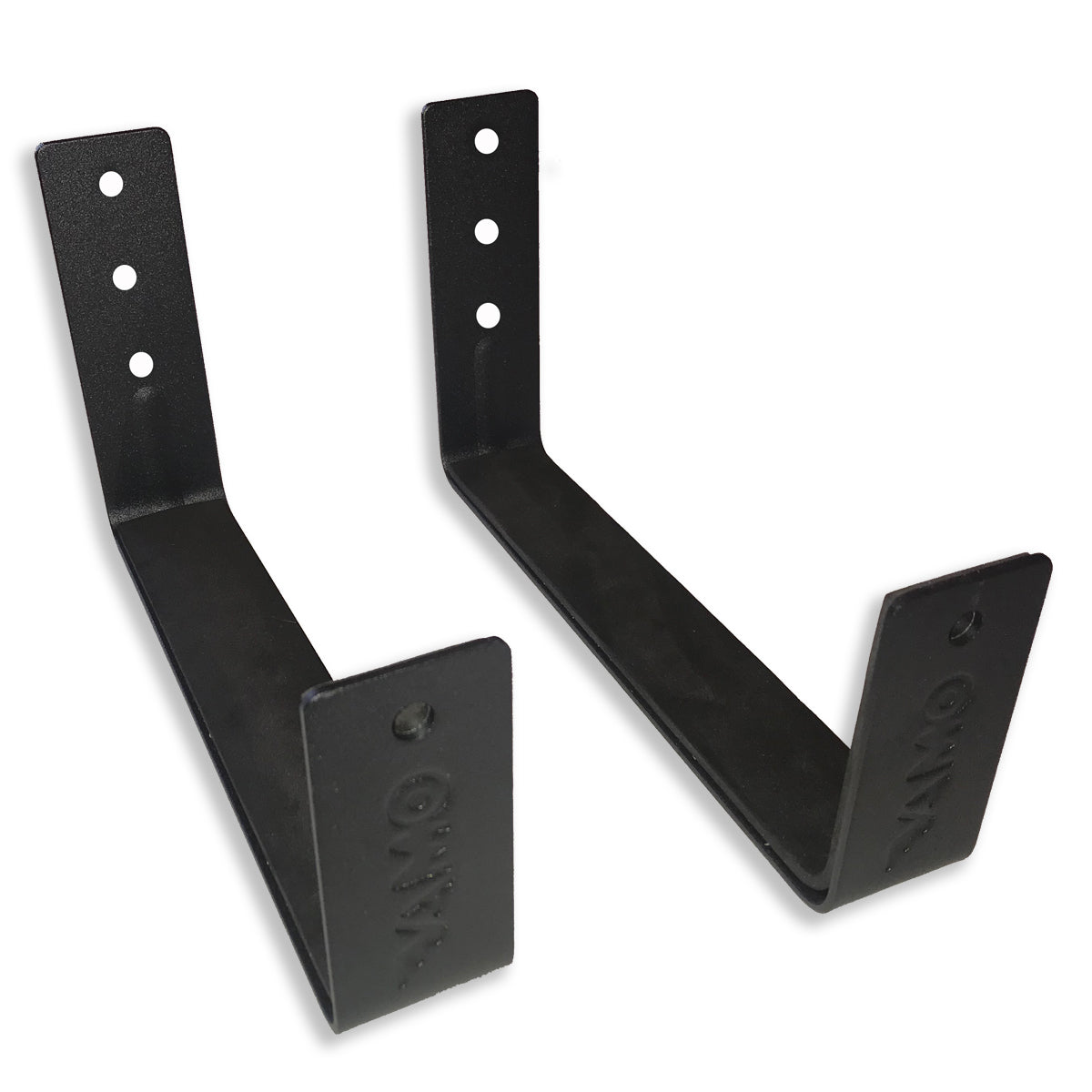 Vamo Life universal wall rack for SUP and surfboards, featuring sturdy brackets and wall mounting for secure storage.