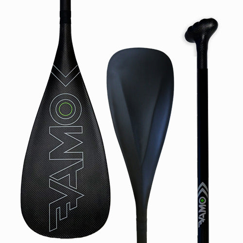 Vamo Life SR71 Black full carbon paddle with adjustable or fixed positions and ABS edge for lightweight durability.
