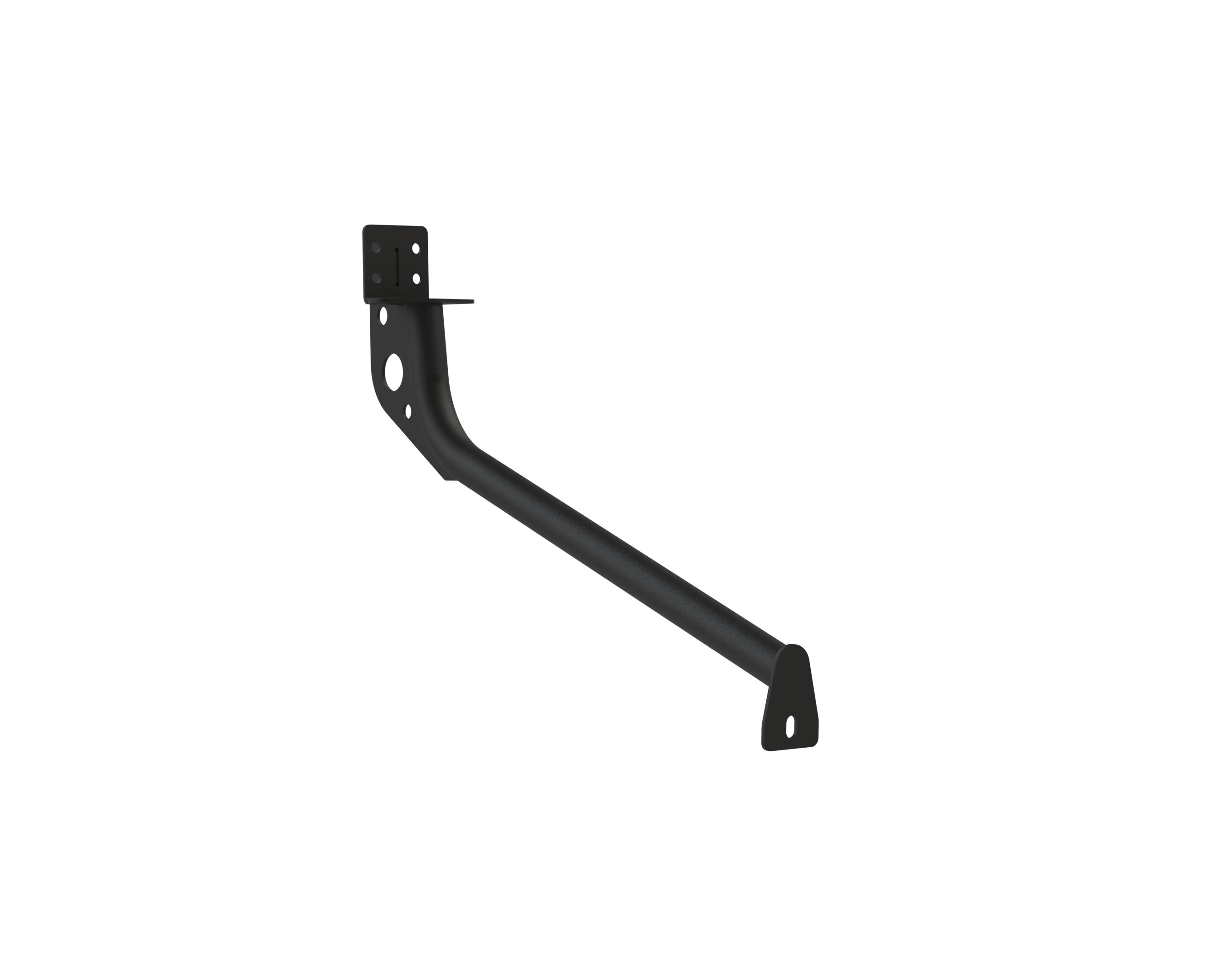The Van Mart Sprinter Side Step extra curved tube support part in a detailed render showcasing its design and features.