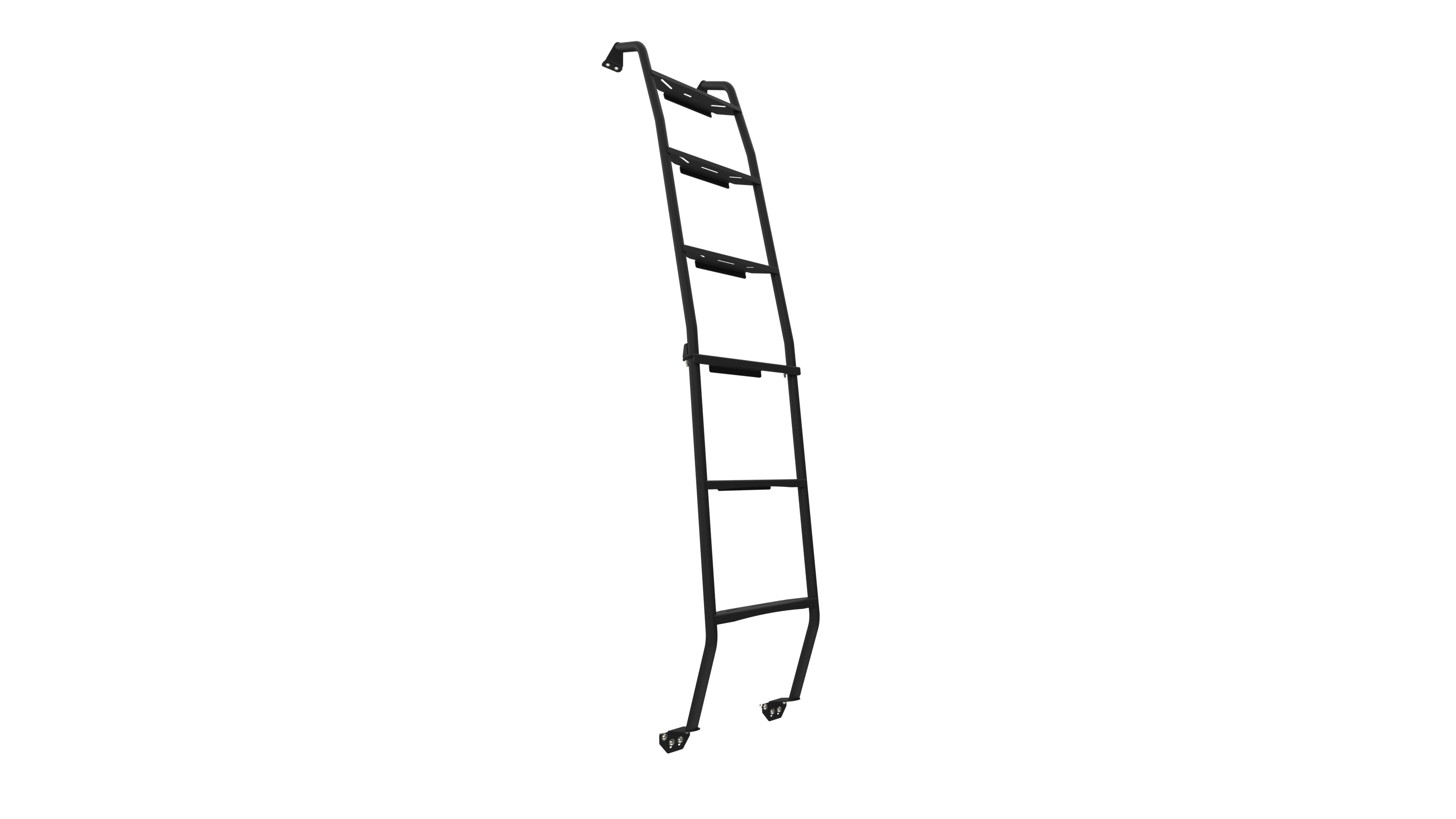 Vanspeed Sprinter side ladder mounted on van exterior, made by The Van Mart for easy roof access and vehicle utility.