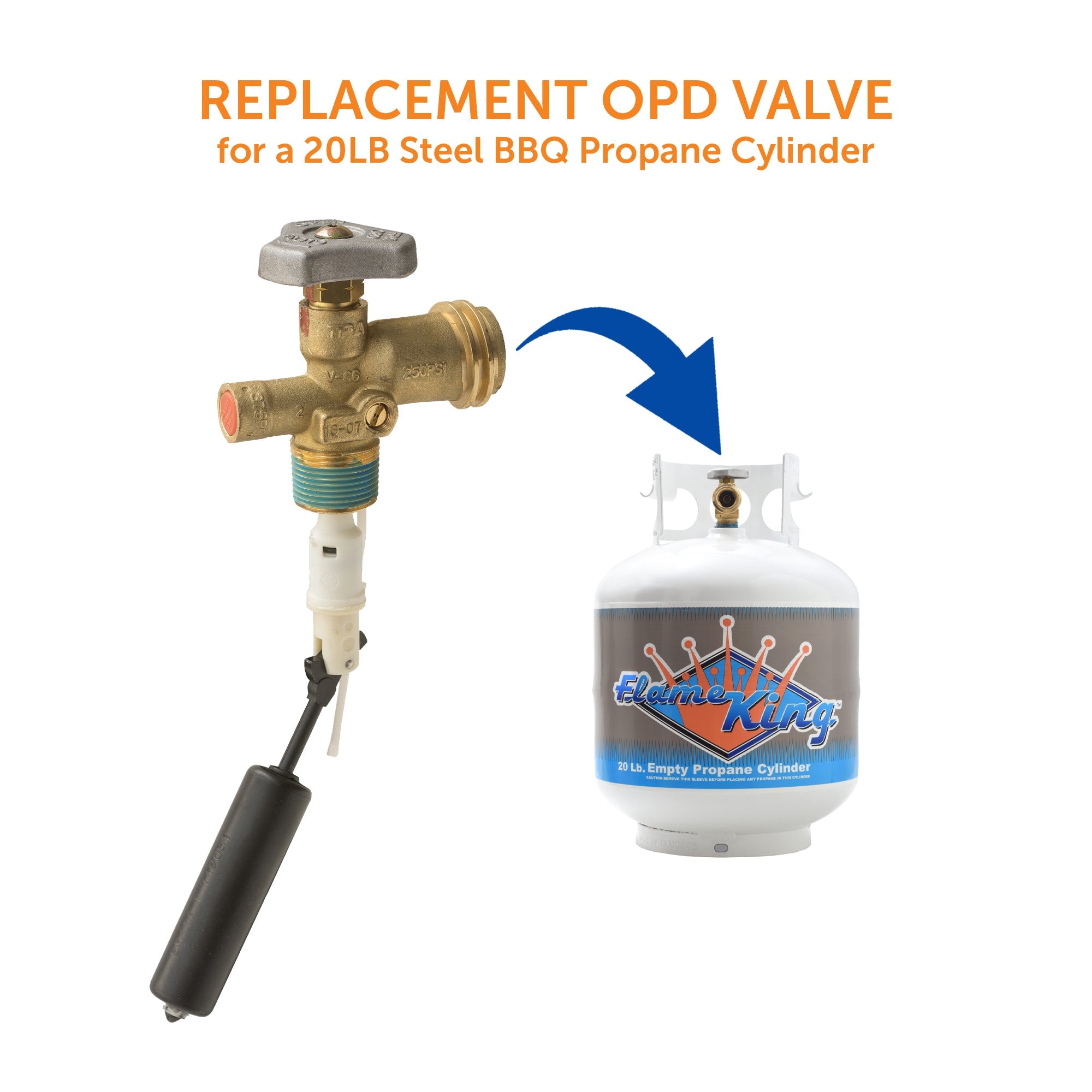 Flame King 20lb OPD Valve - We The Collective