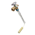 Flame King 20lb propane tank with OPD valve and float gauge for safe fuel regulation and monitoring.