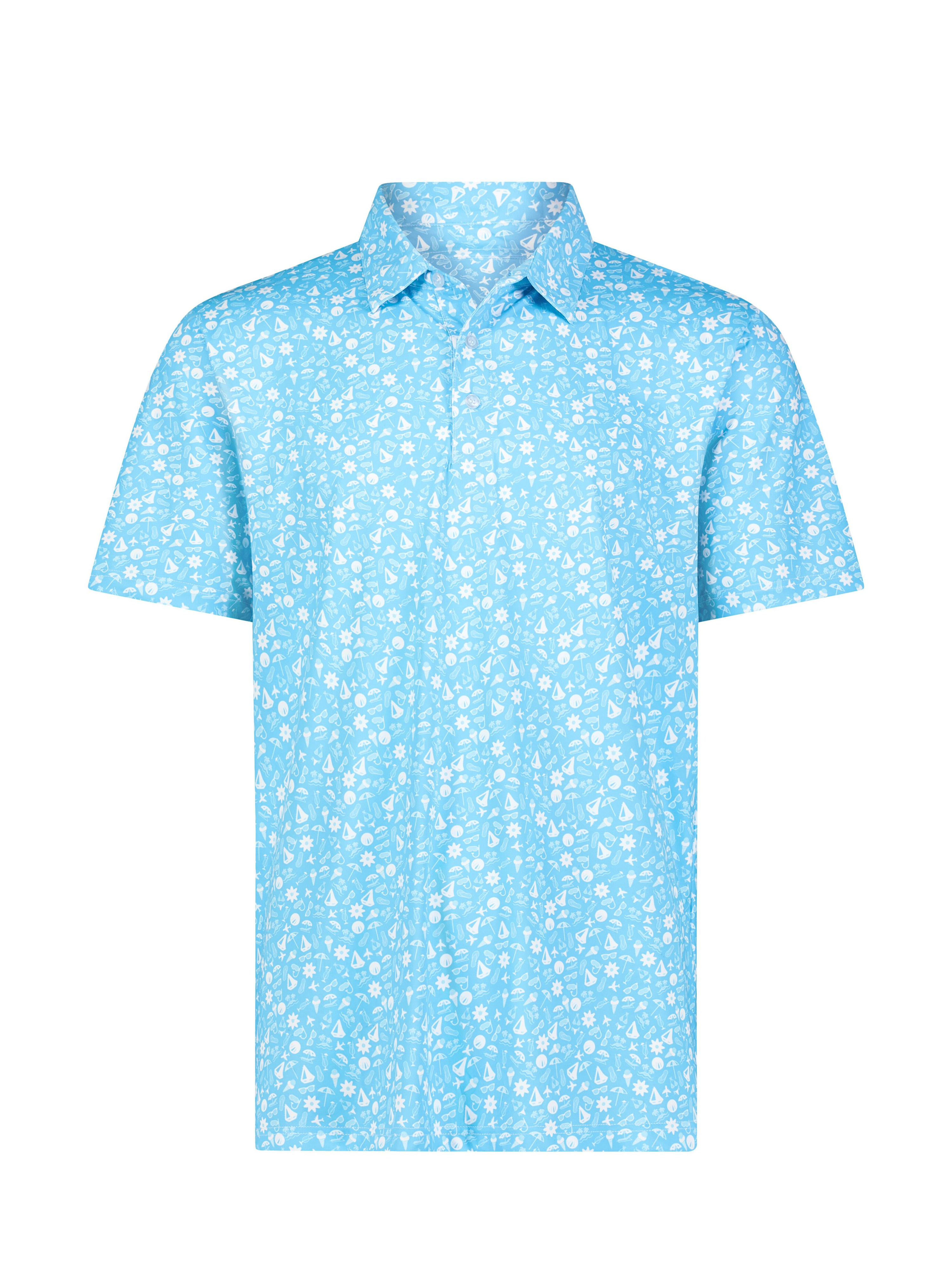 White Water Life Vacation Polo in vibrant colors, featuring a classic design and soft fabric for comfort.
