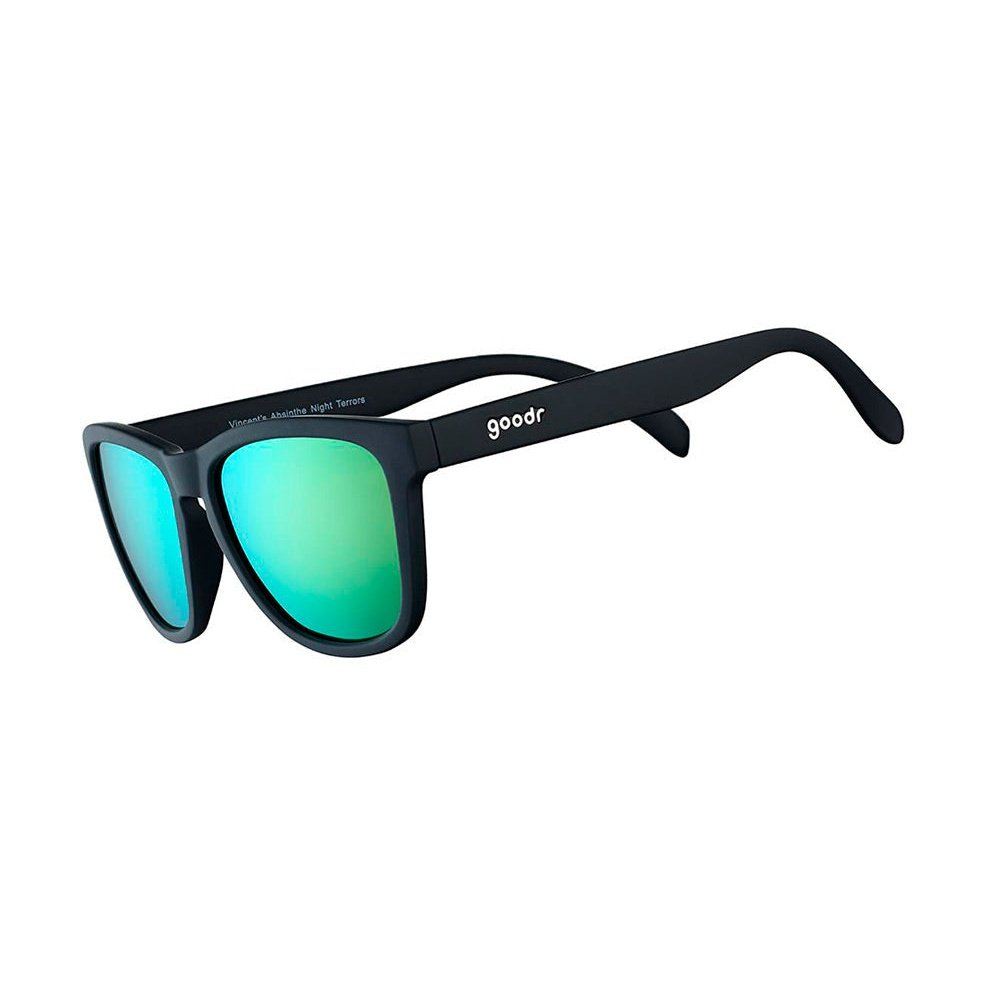 Rare Air Discs Vincent's Absinthe Night Terrors OG polarized sunglasses with dark tinted lenses and stylish frame design.