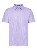 White Water Life Vineyard Polo in lavender, casual men's polo shirt with a classic collar and short sleeves.