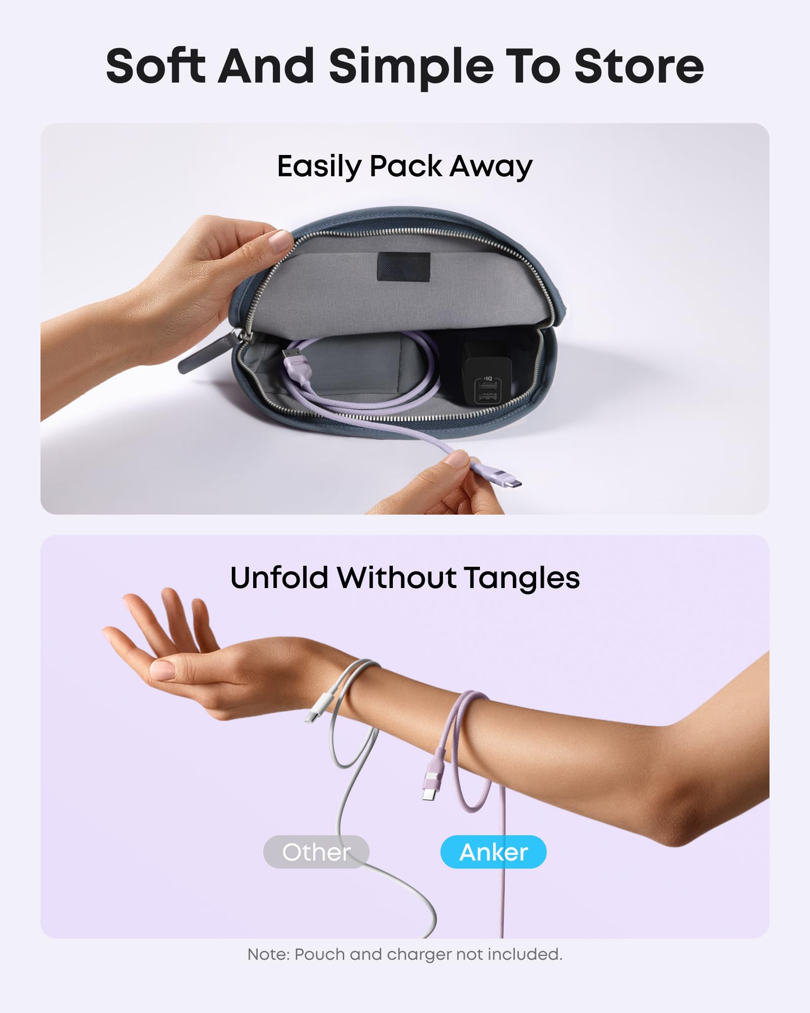 Anker USB-A to USB-C Cable (3 ft/6 ft, Upcycled-Braided) - We The Collective