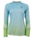 Women's Gamefish long sleeve UV fishing shirt by Hook & Tackle, featuring UPF sun protection and lightweight, breathable fabric.