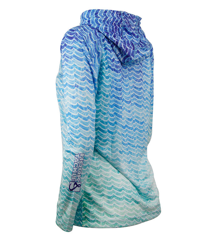 Women's Waves L/S UV Fishing Hoodie - We The Collective