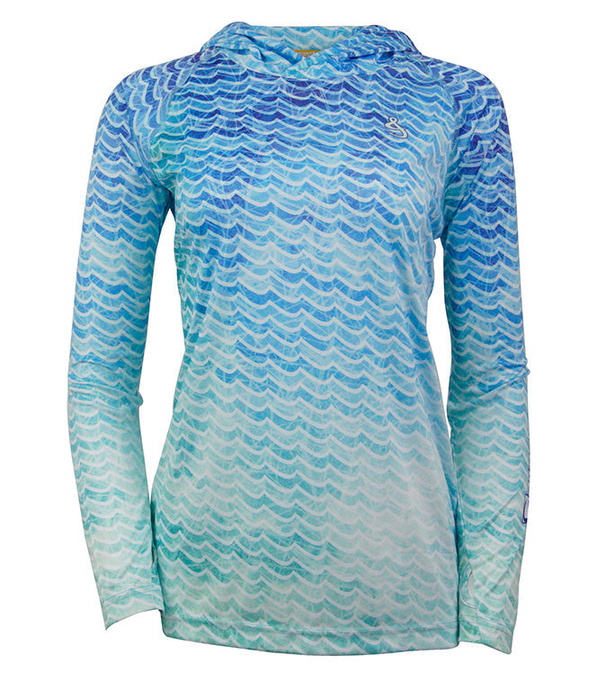 Women's Waves L/S UV Fishing Hoodie - We The Collective