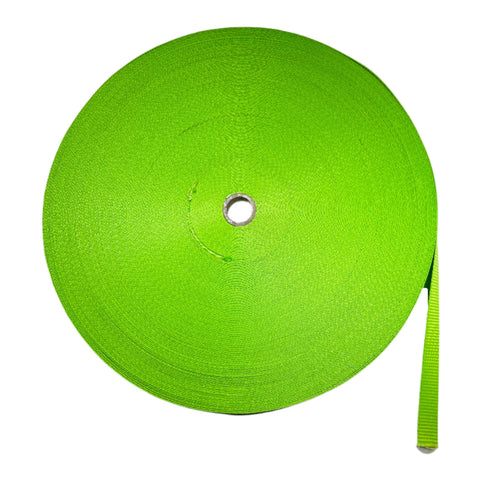 1" Safety Green Premium, Heavy Duty Webbing - 3,500 lb. MBS | SAFETY GREEN - OVERLANDERS Outfitter