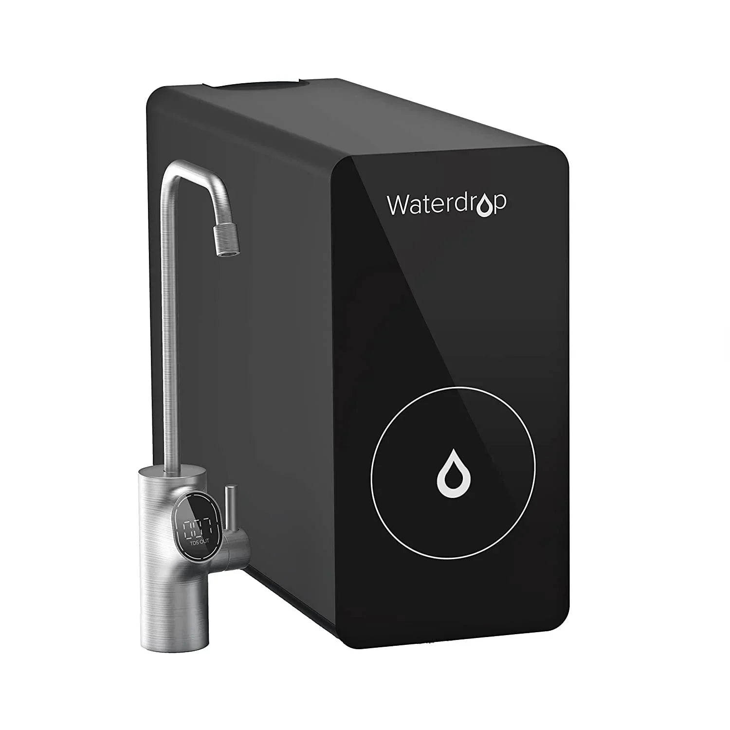 Green Vista Living Waterdrop D6 600GPD under sink reverse osmosis system with filtration components and sleek design