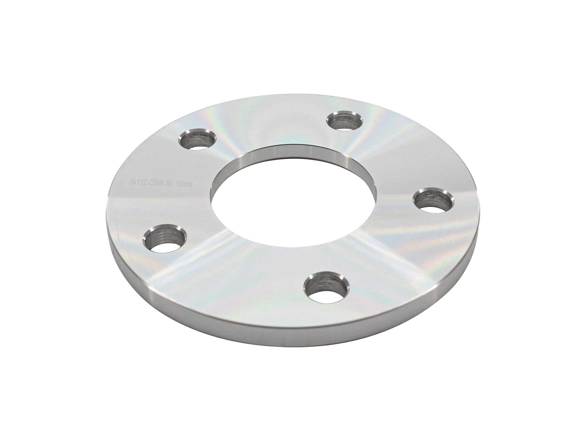 GoWesty aluminum wheel spacer for Vanagon, 10mm thickness, showing the metallic spacer component on a vehicle wheel.