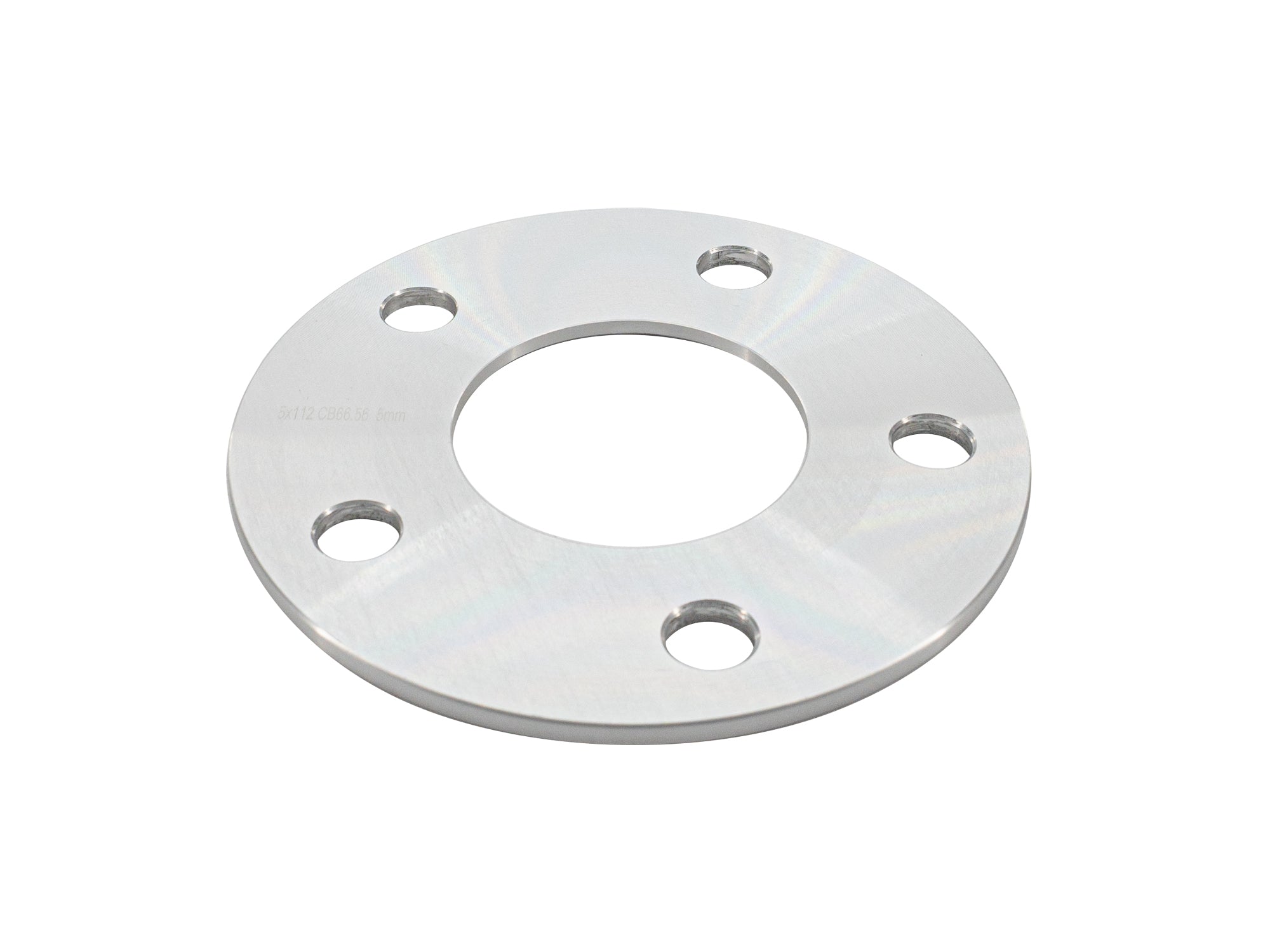 GoWesty aluminum wheel spacer for Vanagon, 5mm thickness, showing the sleek metallic spacer designed for vehicle wheel enhancement.