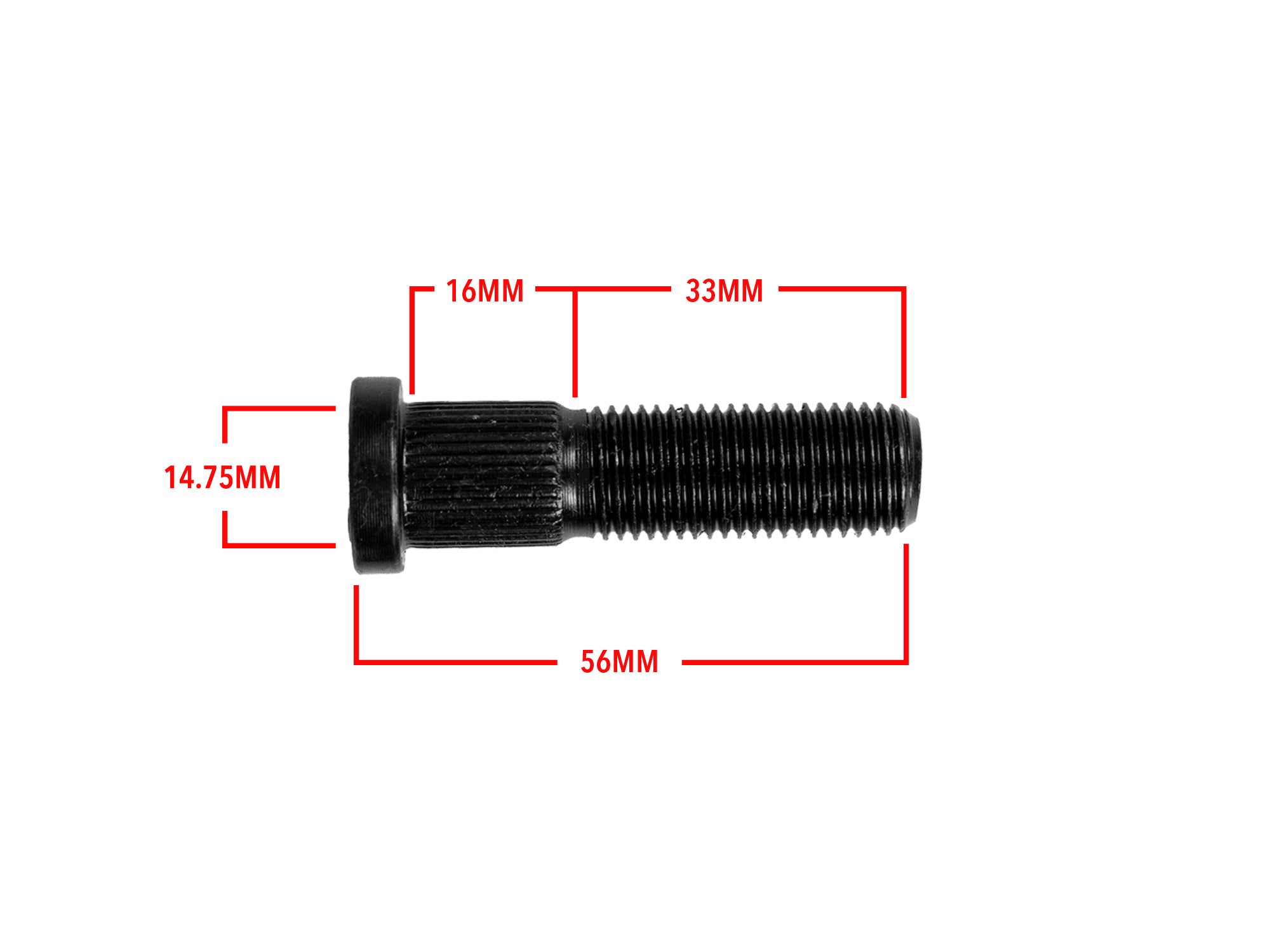 Wheel Stud Set - 56mm (Pack of 5 or 10) - OVERLANDERS Outfitter