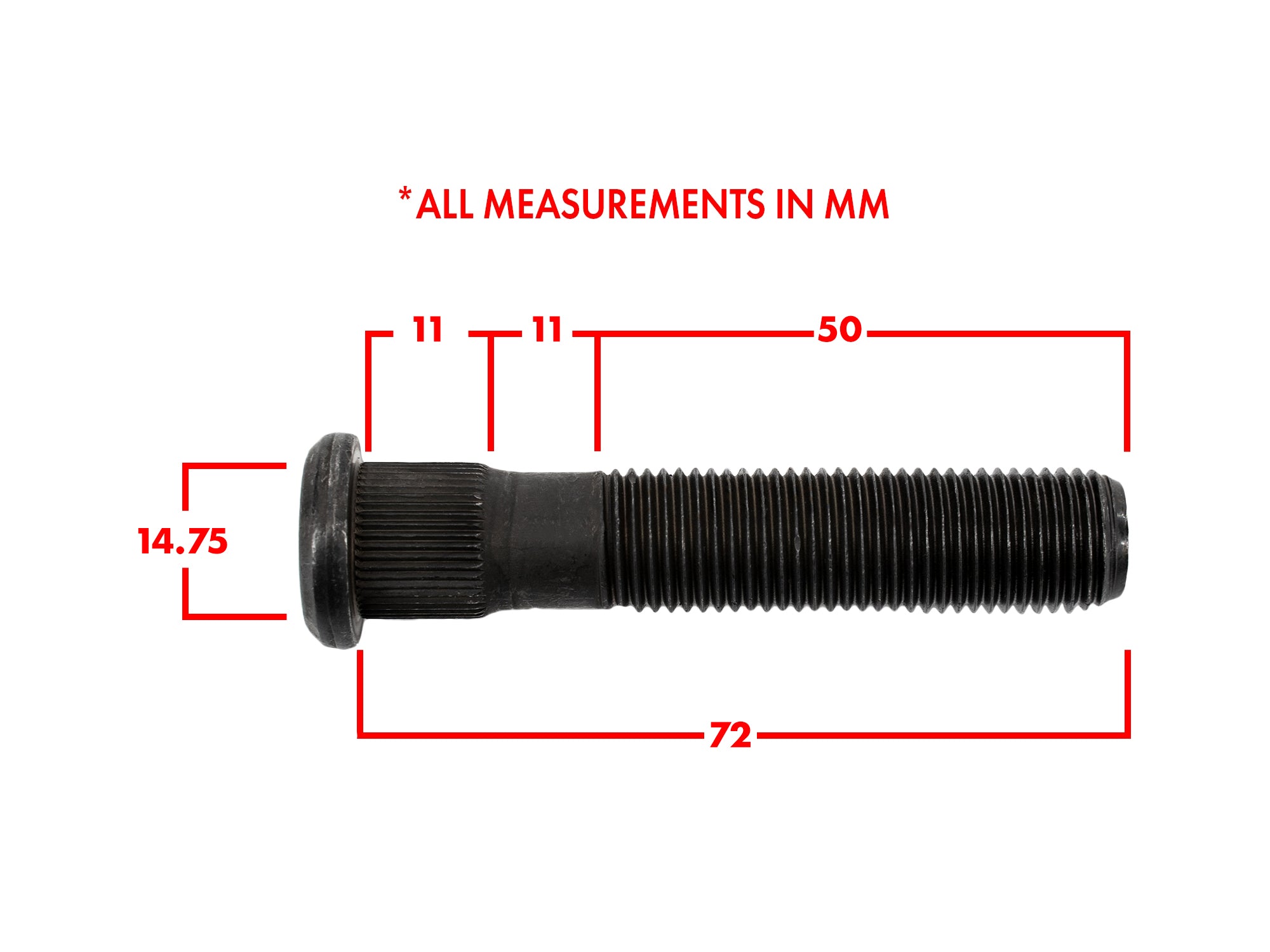 Wheel Stud [72mm] - OVERLANDERS Outfitter
