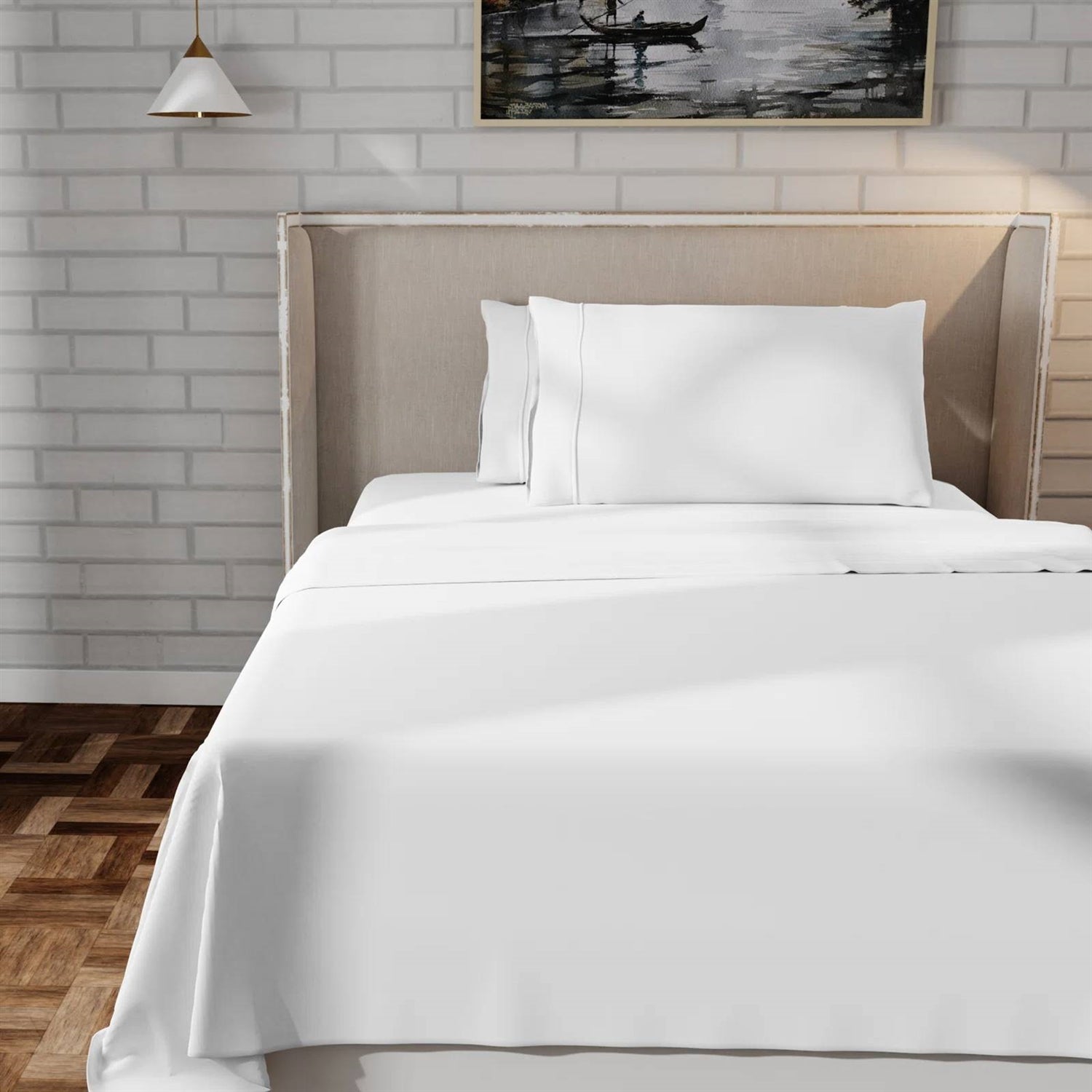 Full size White 100-Percent Certified Organic Cotton Sheet Set - OVERLANDERS Outfitter