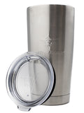 20-ounce simple tumbler by White Water Life with a small lid, featuring a sleek design and durable finish.