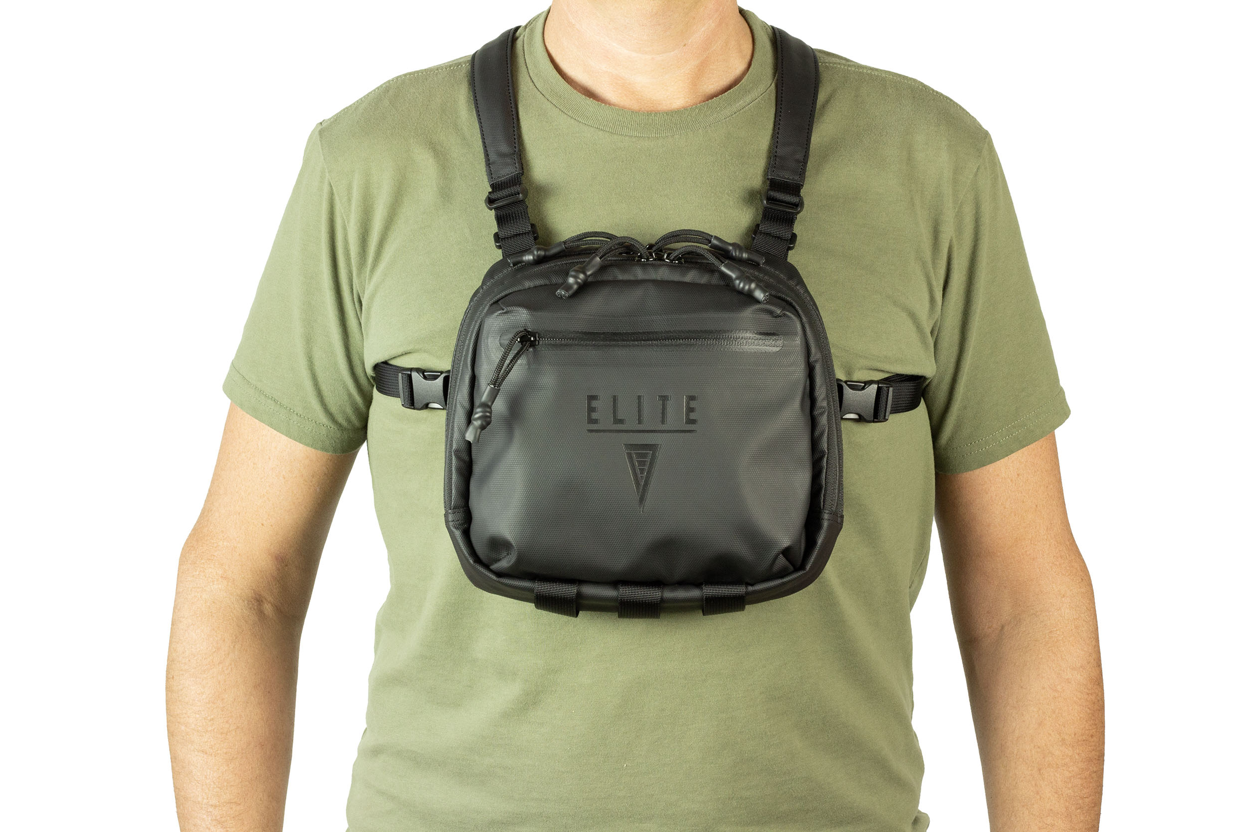 Elite Survival Systems Trailguard Chest Pack for concealed carry, featuring a durable concealment pouch and adjustable straps.