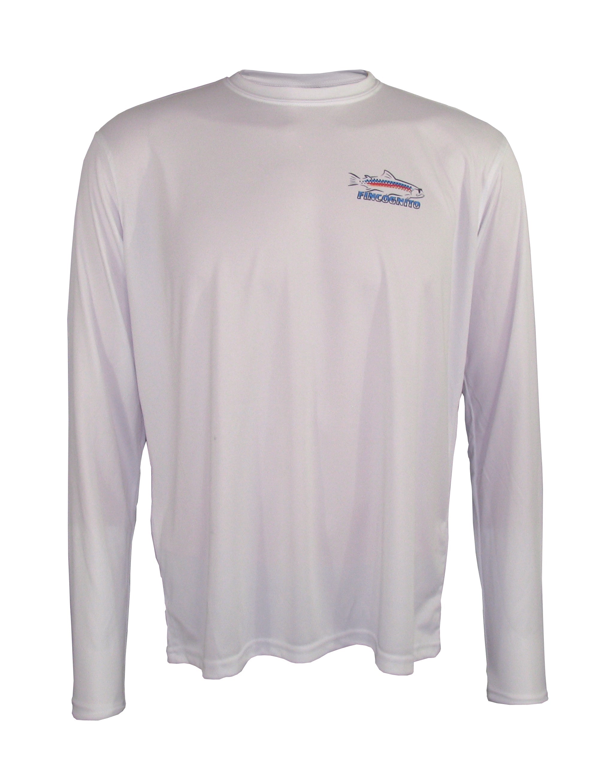 Men's Sun Protective Fishing Shirt White/Tarpon Layup - OVERLANDERS Outfitter