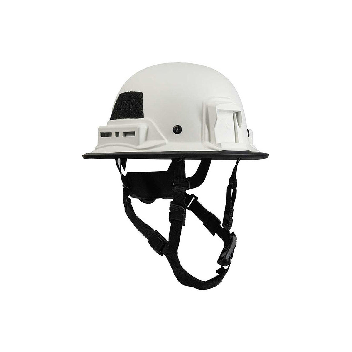White Kevy™ Hard Hat safety helmet by Hard Head Veterans, shown from front-right angle on a plain background.