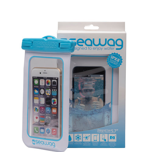 White waterproof smartphone case from Vamo Life's White Collection, designed to protect your phone from water and dust.